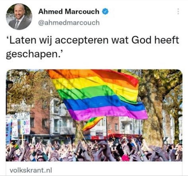ahmed Marcouch als promoter van homoseksuaeel